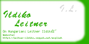 ildiko leitner business card